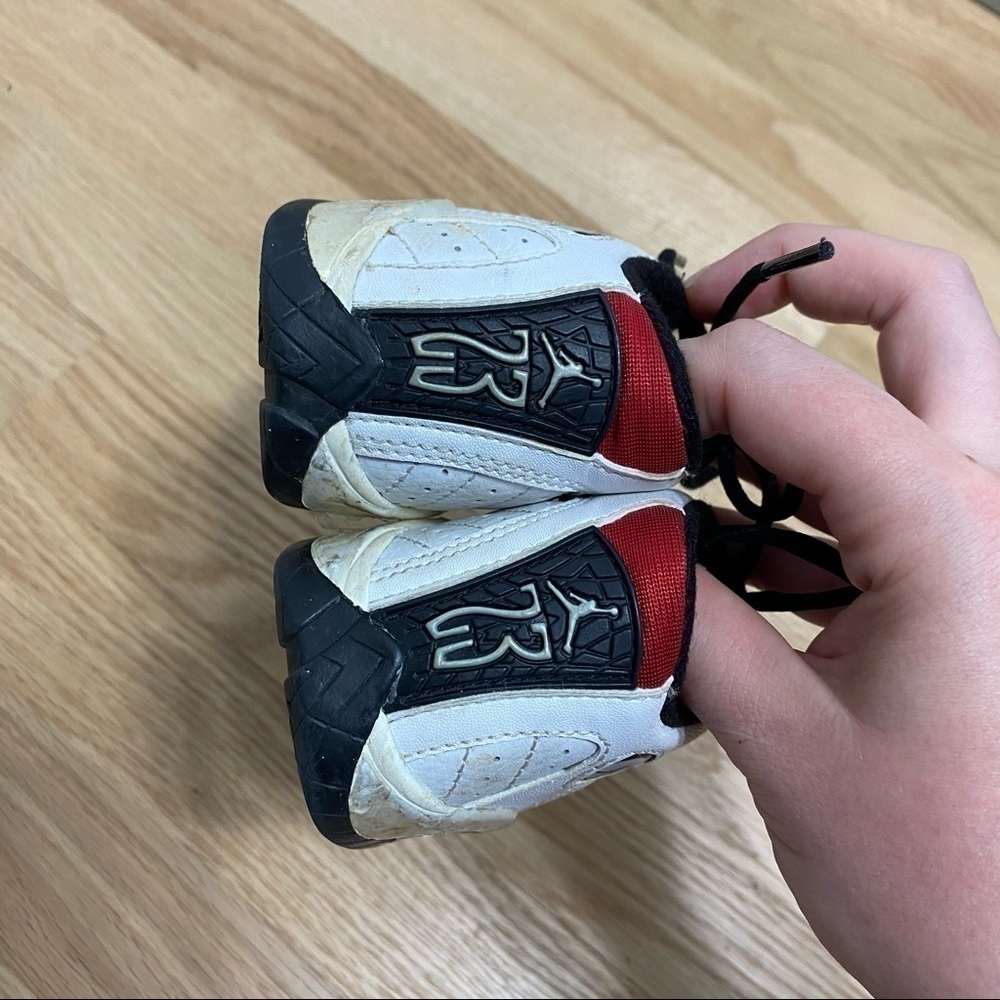 Air Jordan 14 Retro Black Toe 8C Sneaker Nike Kid - Picture 5 of 9